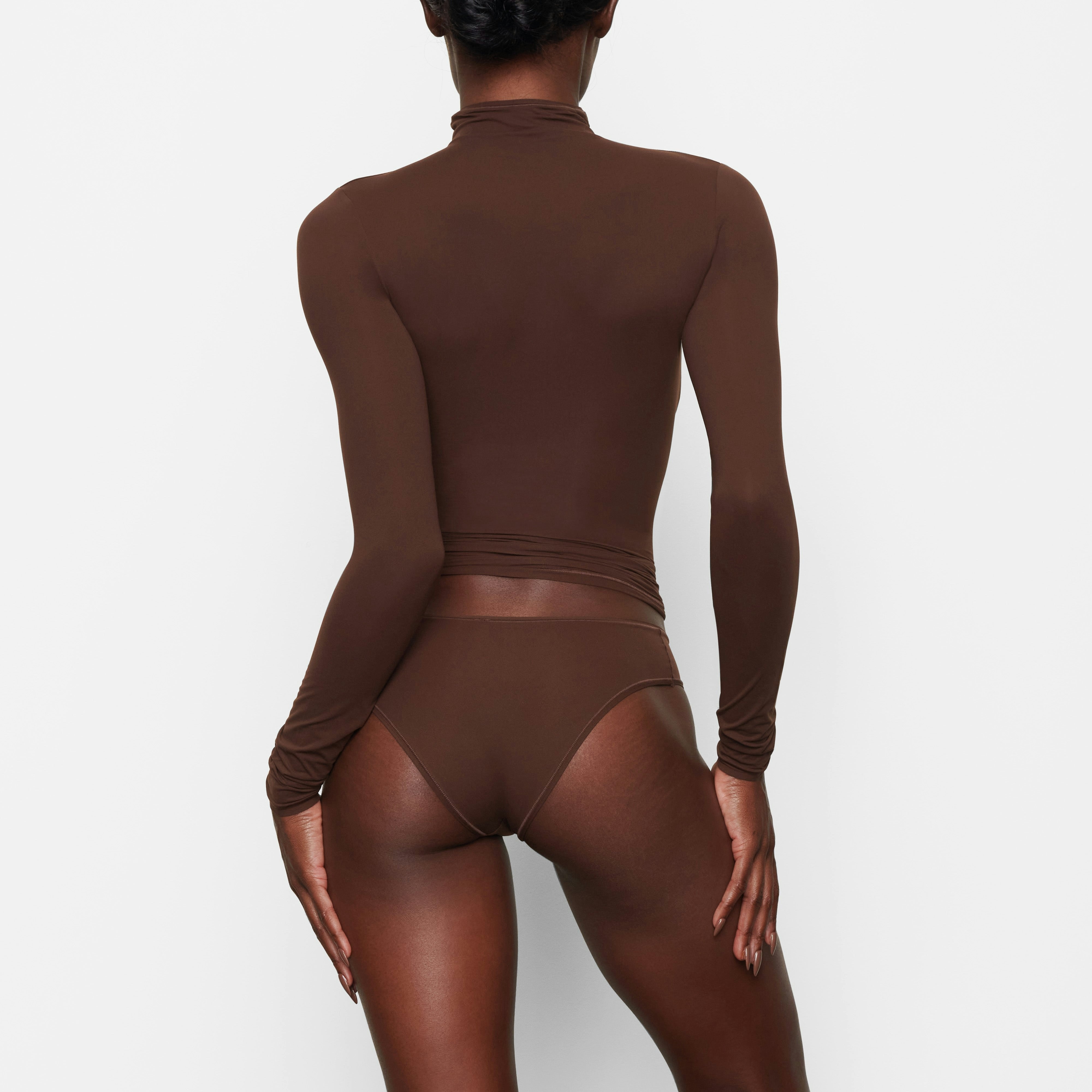 Skims Fits Everybody Turtleneck Top Cocoa