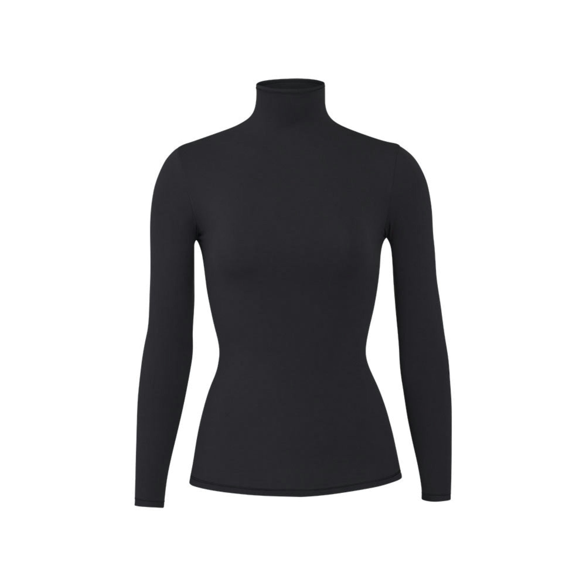 Skims Fits Everybody Turtleneck Top Onyx