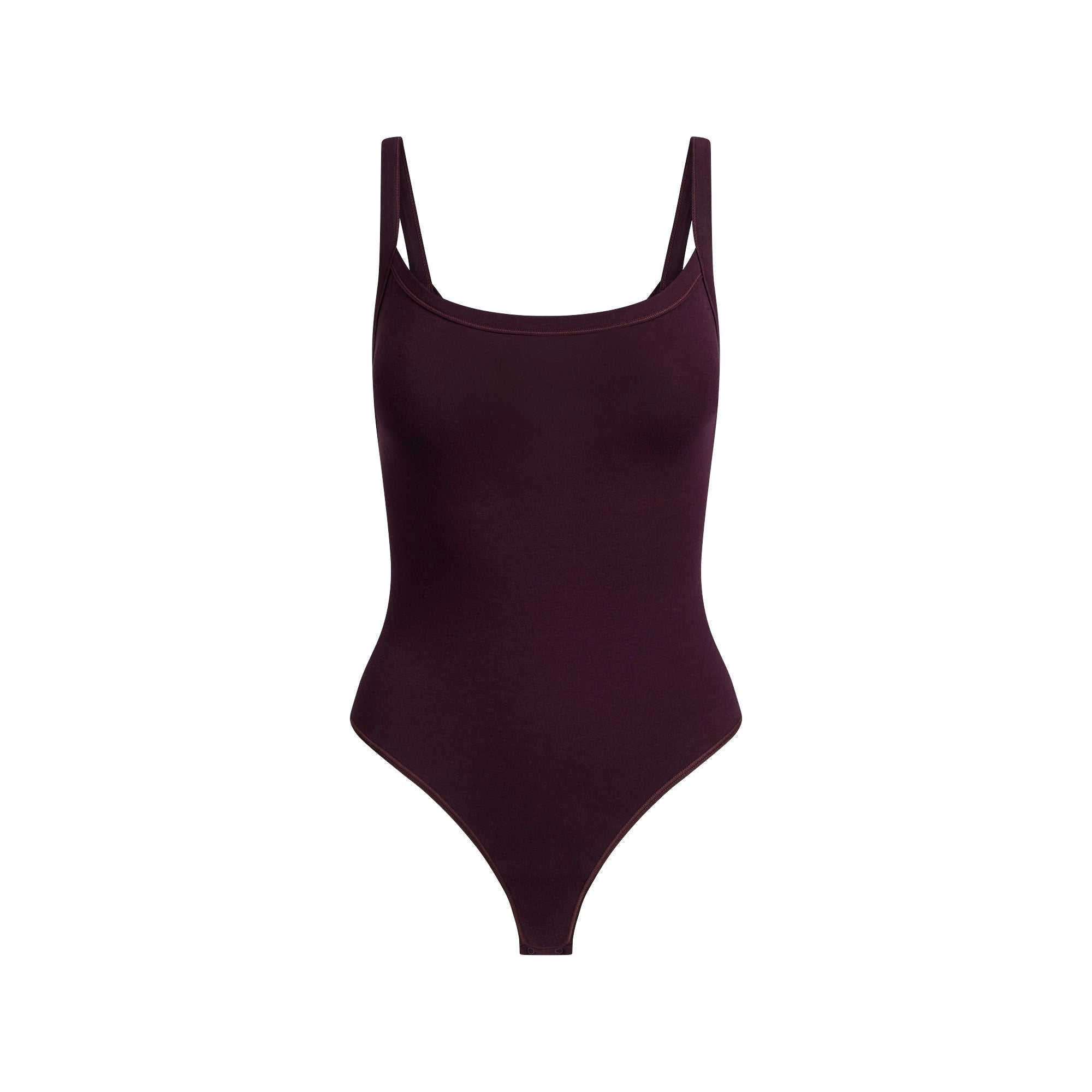 COTTON JERSEY SCOOP NECK BODYSUIT