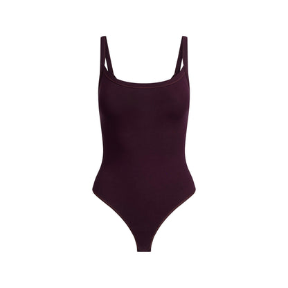 COTTON JERSEY SCOOP NECK BODYSUIT