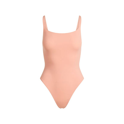 Skims Fits Everybody Square Neck Bodysuit Desert Clay