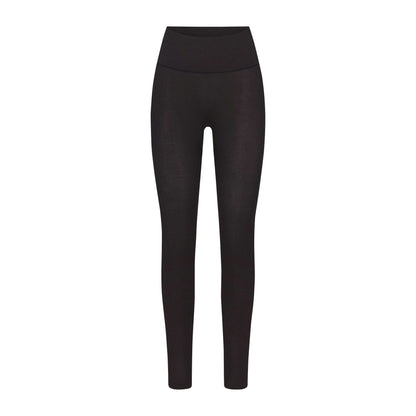 Skims Wool Rib High-Waisted Legging Obsidian