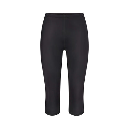 Skims Nikeskims Shine Drawcord Crop 17" Legging Obsidian