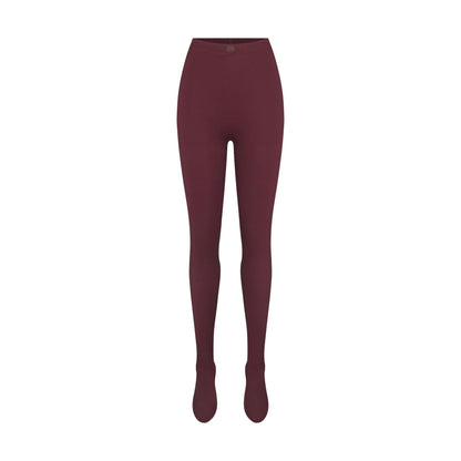 Skims Nikeskims Matte Footsie Grip Legging Currant