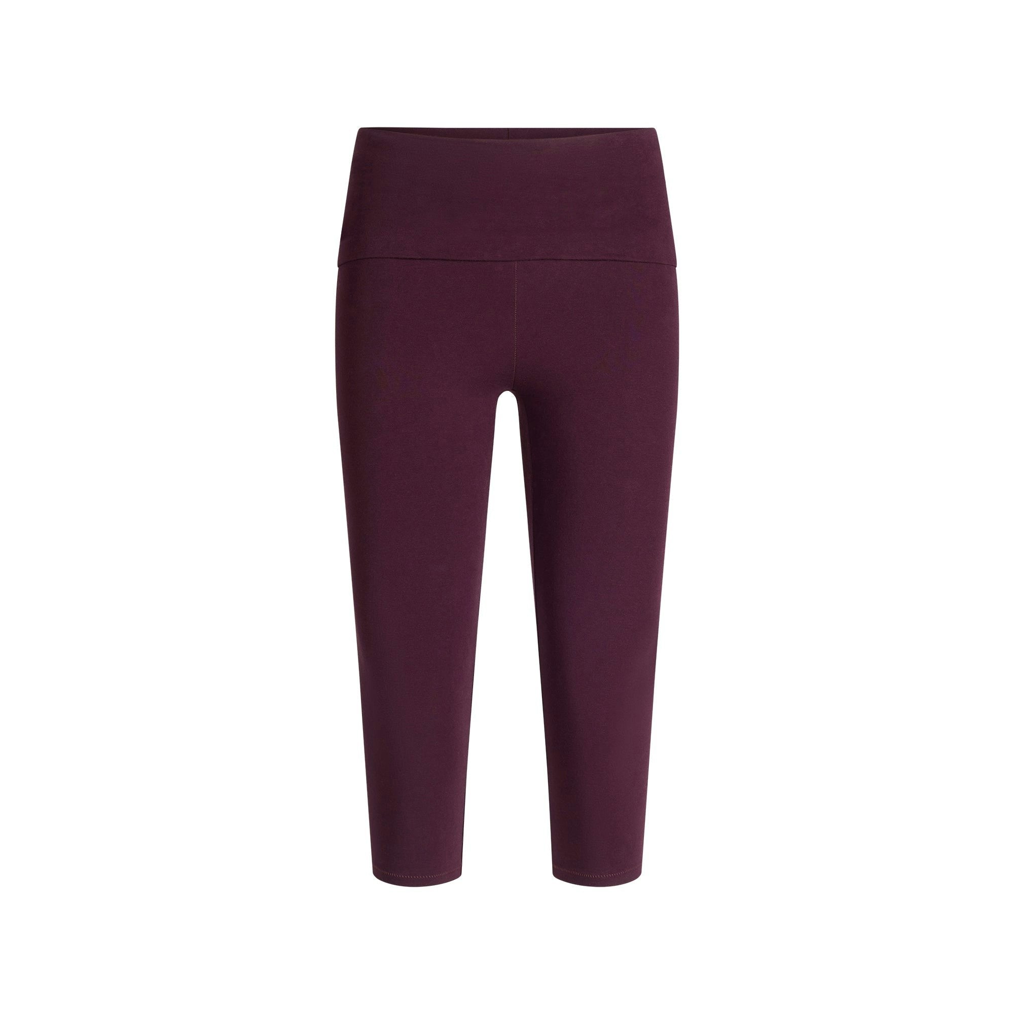 COTTON JERSEY FOLDOVER CAPRI