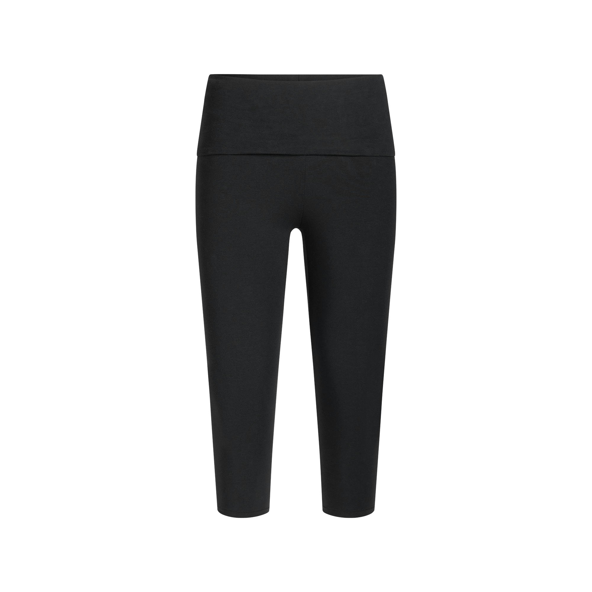 COTTON JERSEY FOLDOVER CAPRI