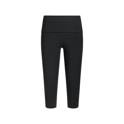 COTTON JERSEY FOLDOVER CAPRI