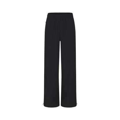 Skims Nikeskims Woven Nylon Oversized Track Pant Obsidian