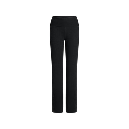 Skims Wool Cashmere Foldover Pant Onyx