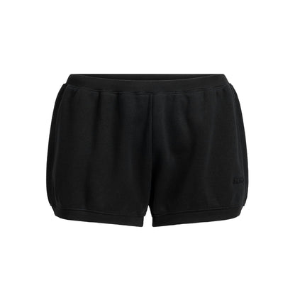 Skims Cotton Fleece Bubble Hem Short Onyx
