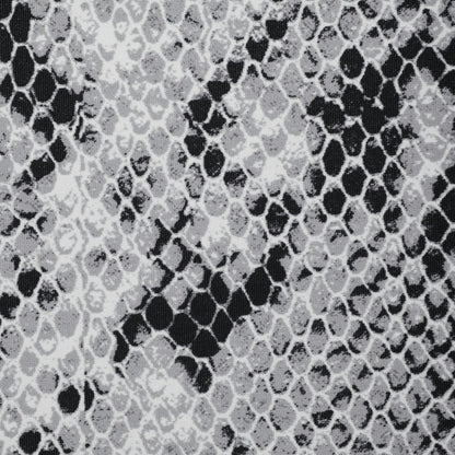 Skims Cling Matte Boatneck Bodysuit Chrome Snakeskin Print