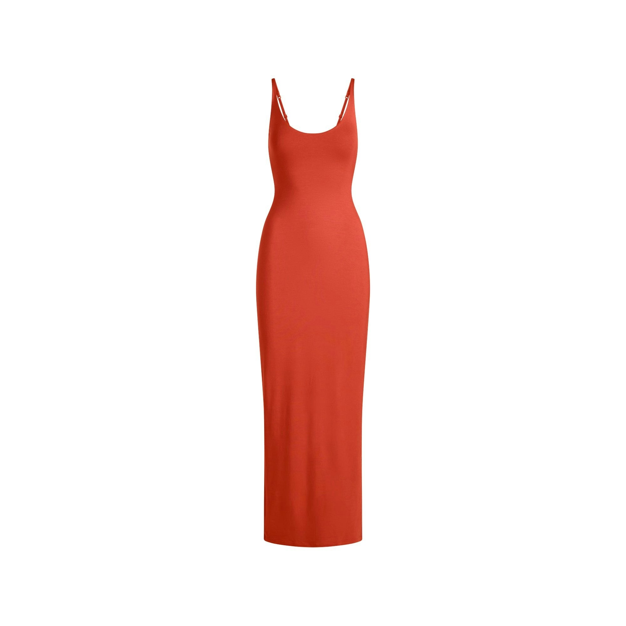 SMOOTH LAYERS SCOOP NECK LONG DRESS