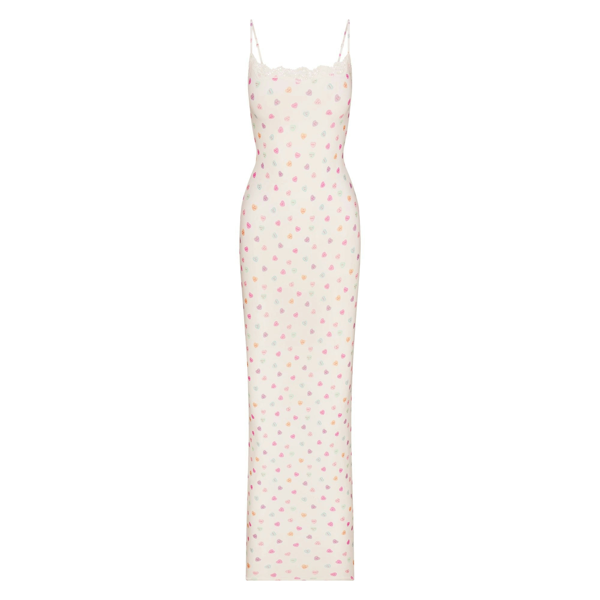 FITS EVERYBODY LACE LONG SLIP DRESS