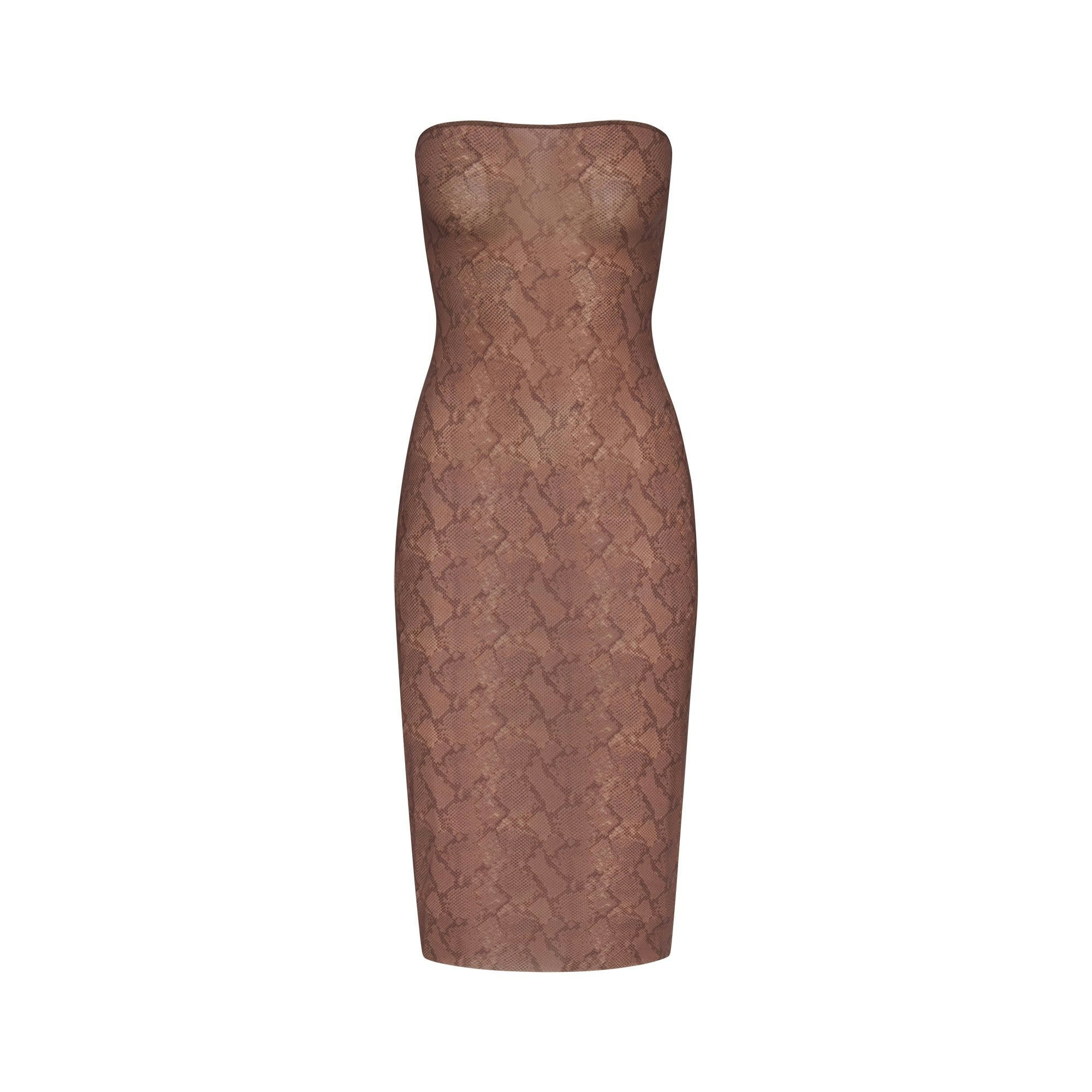 MILKY SHEER MIDI TUBE DRESS