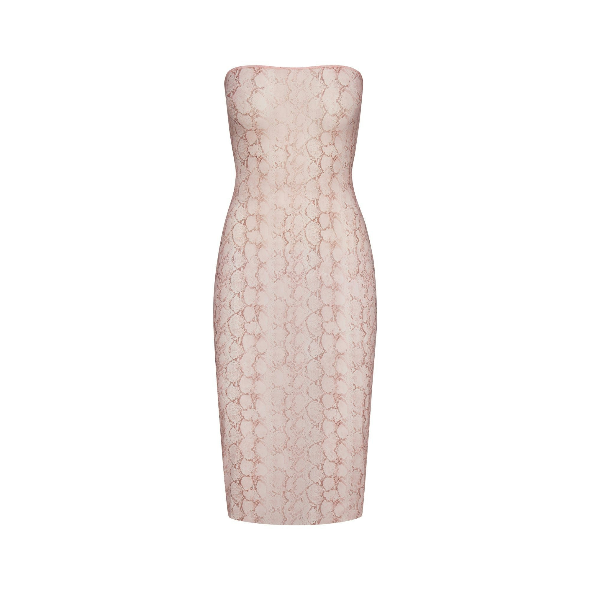 MILKY SHEER MIDI TUBE DRESS