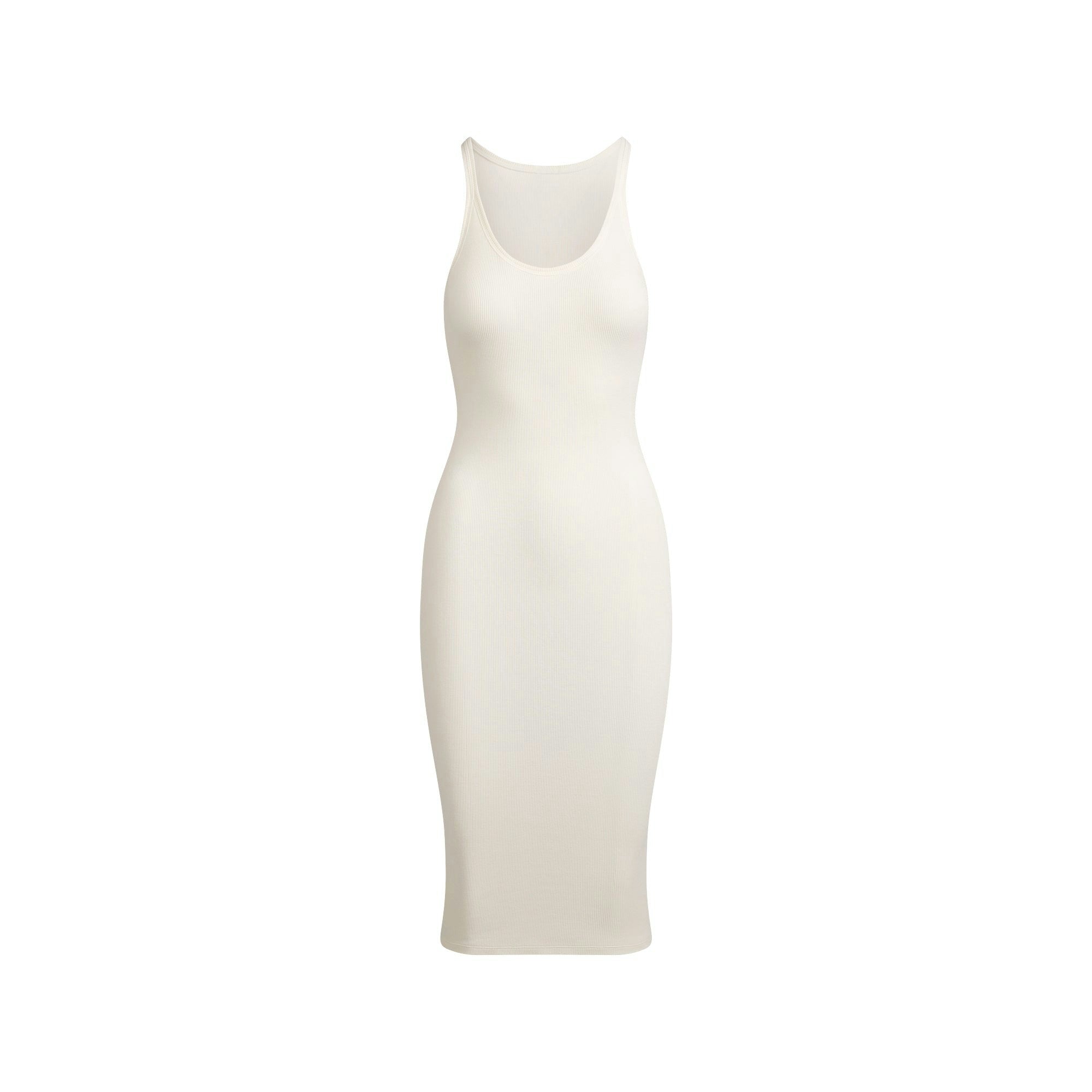 COTTON RIB TANK MIDI DRESS