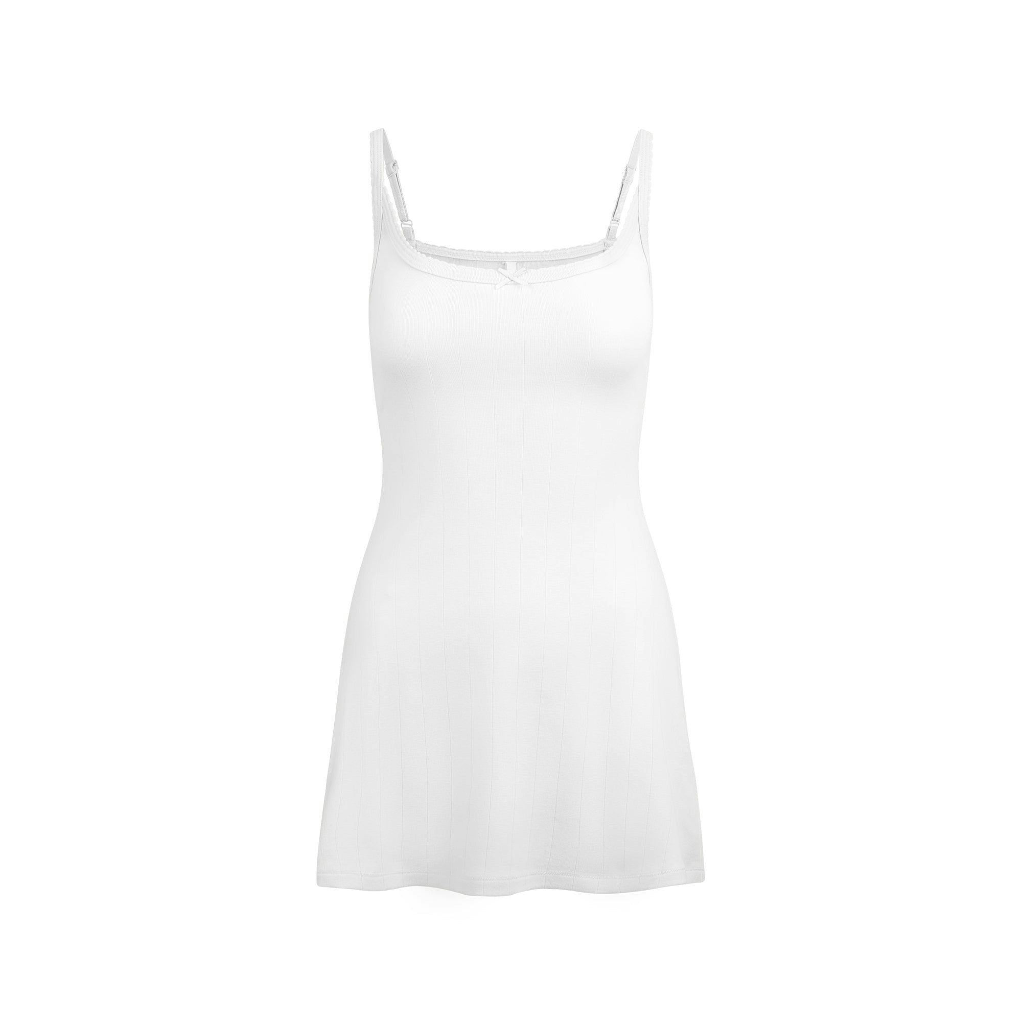 DROP NEEDLE POINTELLE CAMI MINI DRESS