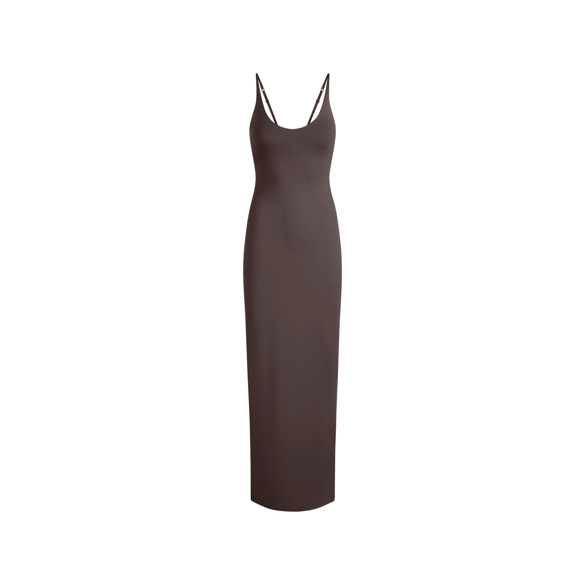 SMOOTH LAYERS SCOOP NECK LONG DRESS