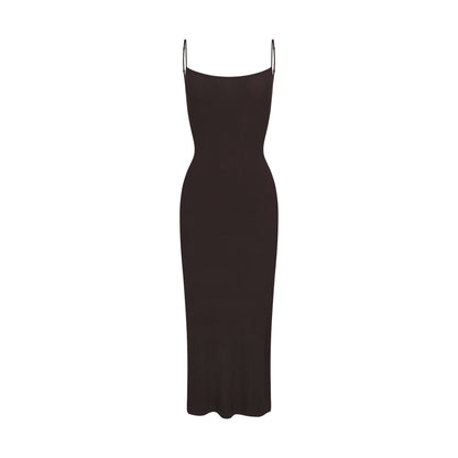 SOFT LOUNGE PETITE LONG SLIP DRESS