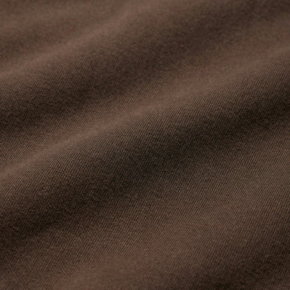 Skims Cotton Fleece Classic Zip Up Hoodie Dark Sepia