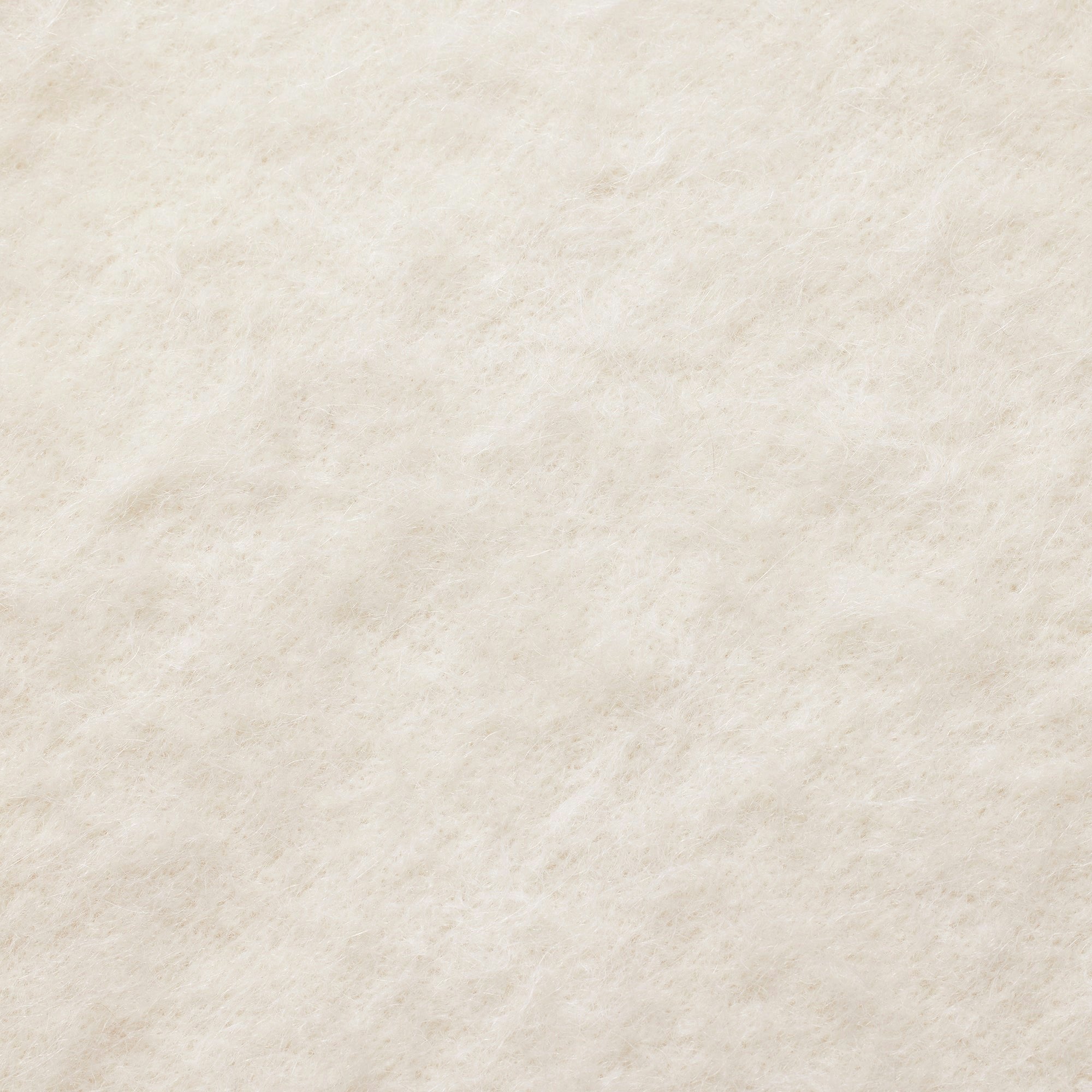 Skims Brushed Alpaca Crewneck Sweater Egret