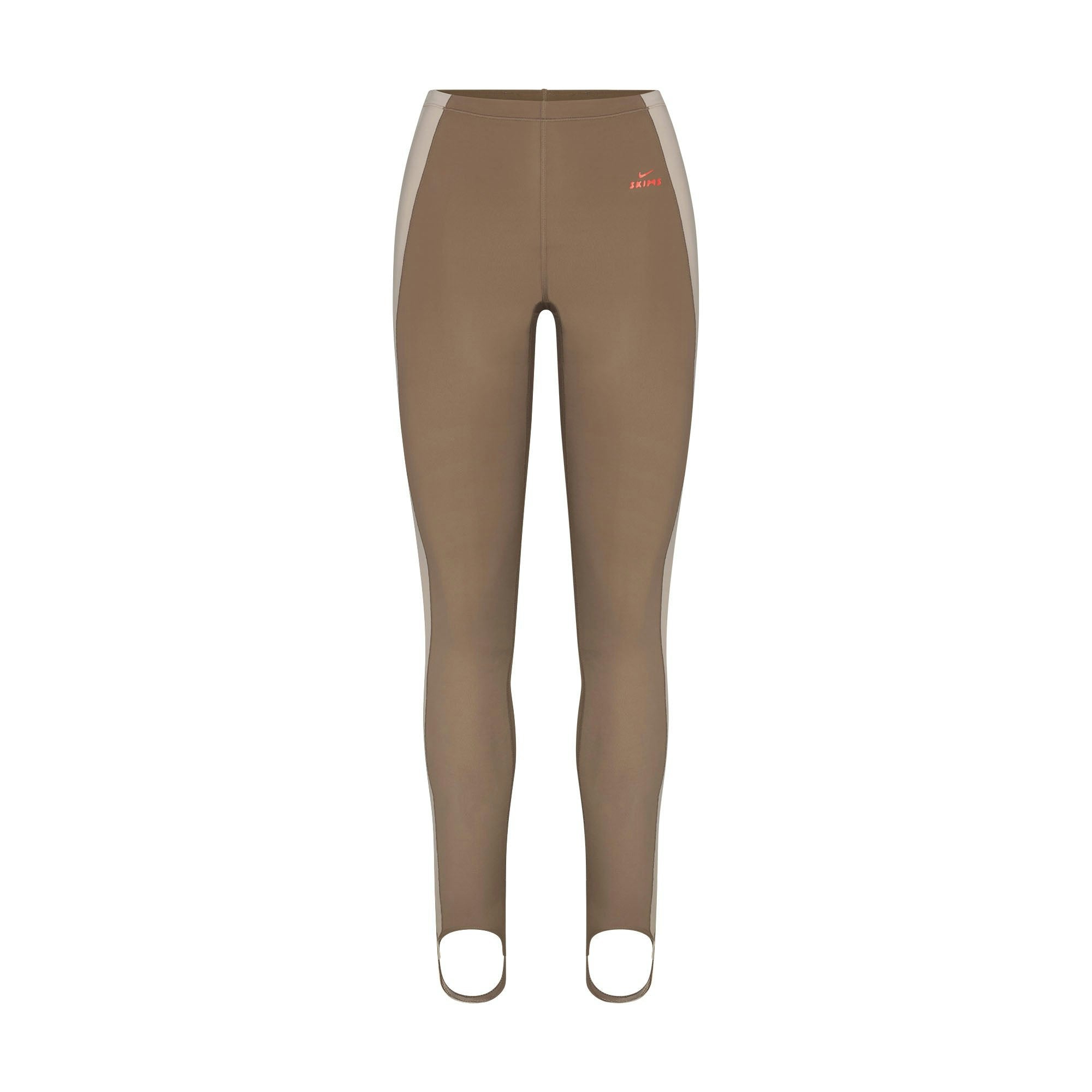Skims Nikeskims Shine Drawcord Stirrup 26" Legging Truffle And Stone