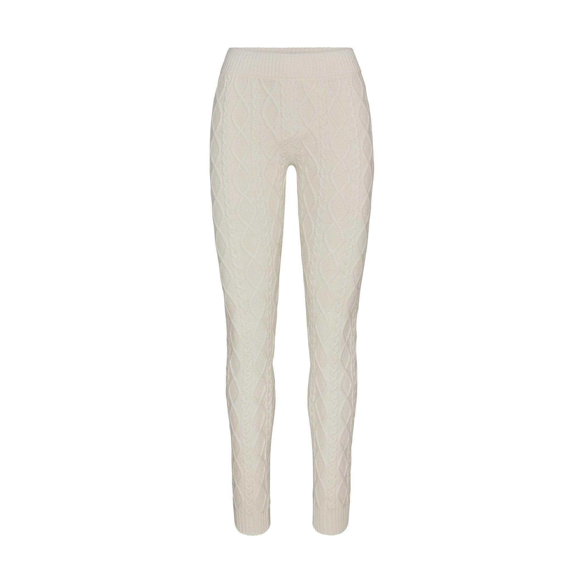Skims Sweater Knits Cable Knit Legging Ivory