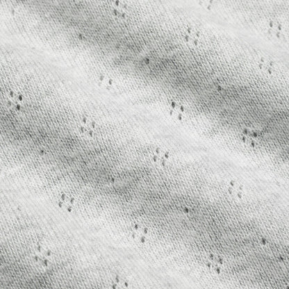 Skims Heavy Pointelle Short Light Heather Grey