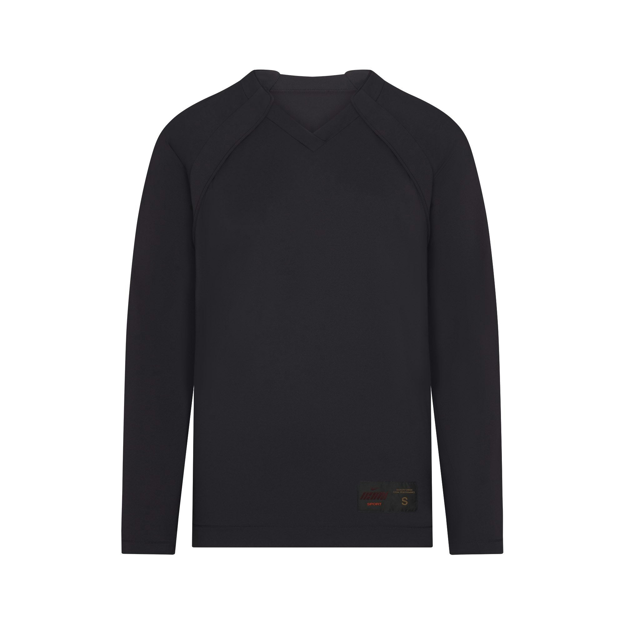 Skims Nikeskims Airy V-Neck Oversized Long Sleeve Top Obsidian