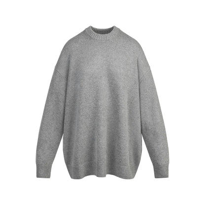 Skims Cashmere Oversized Sweater Dark Heather Grey