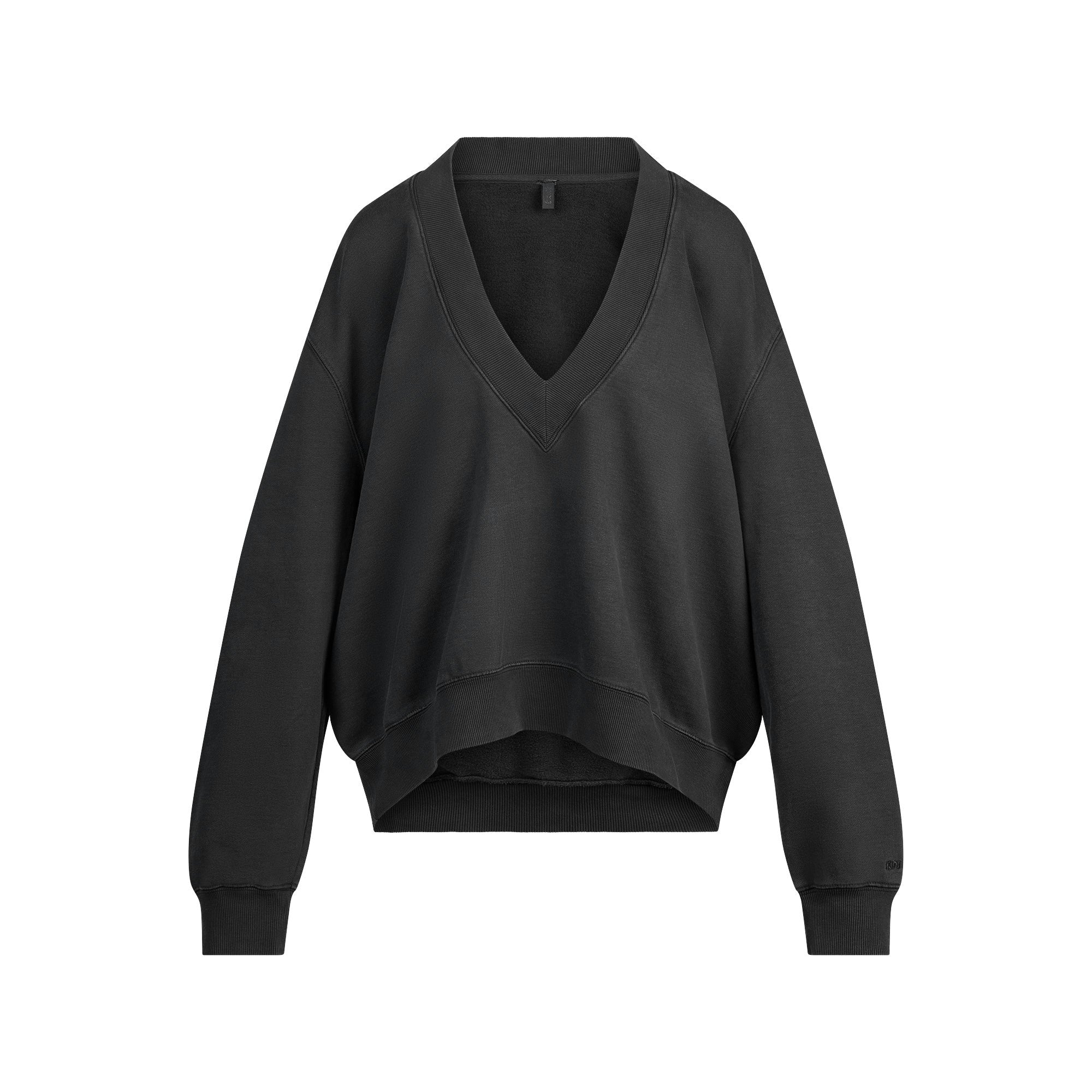 BOYFRIEND FLEECE V NECK PULLOVER