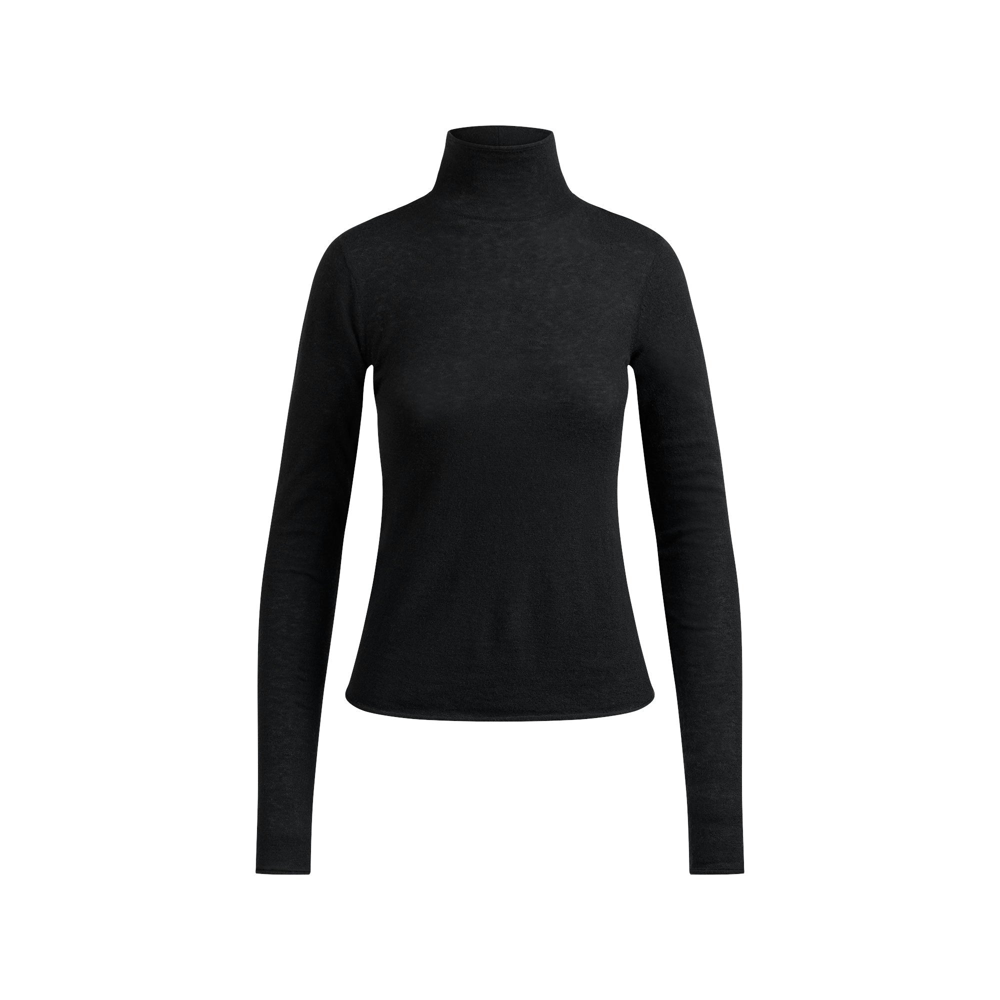 Skims Featherweight Cashmere Turtleneck Onyx