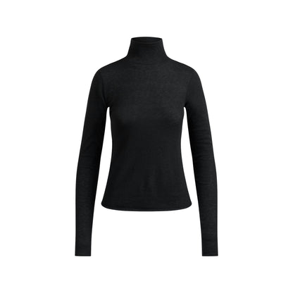 Skims Featherweight Cashmere Turtleneck Onyx