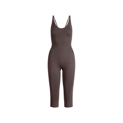 Skims Smooth Layers Capri Catsuit Raisin