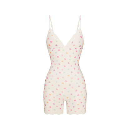 FITS EVERYBODY LACE TRIANGLE ONESIE