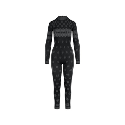 Skims Skims First Layers Turtleneck Catsuit Obsidian Winter Fair Isle