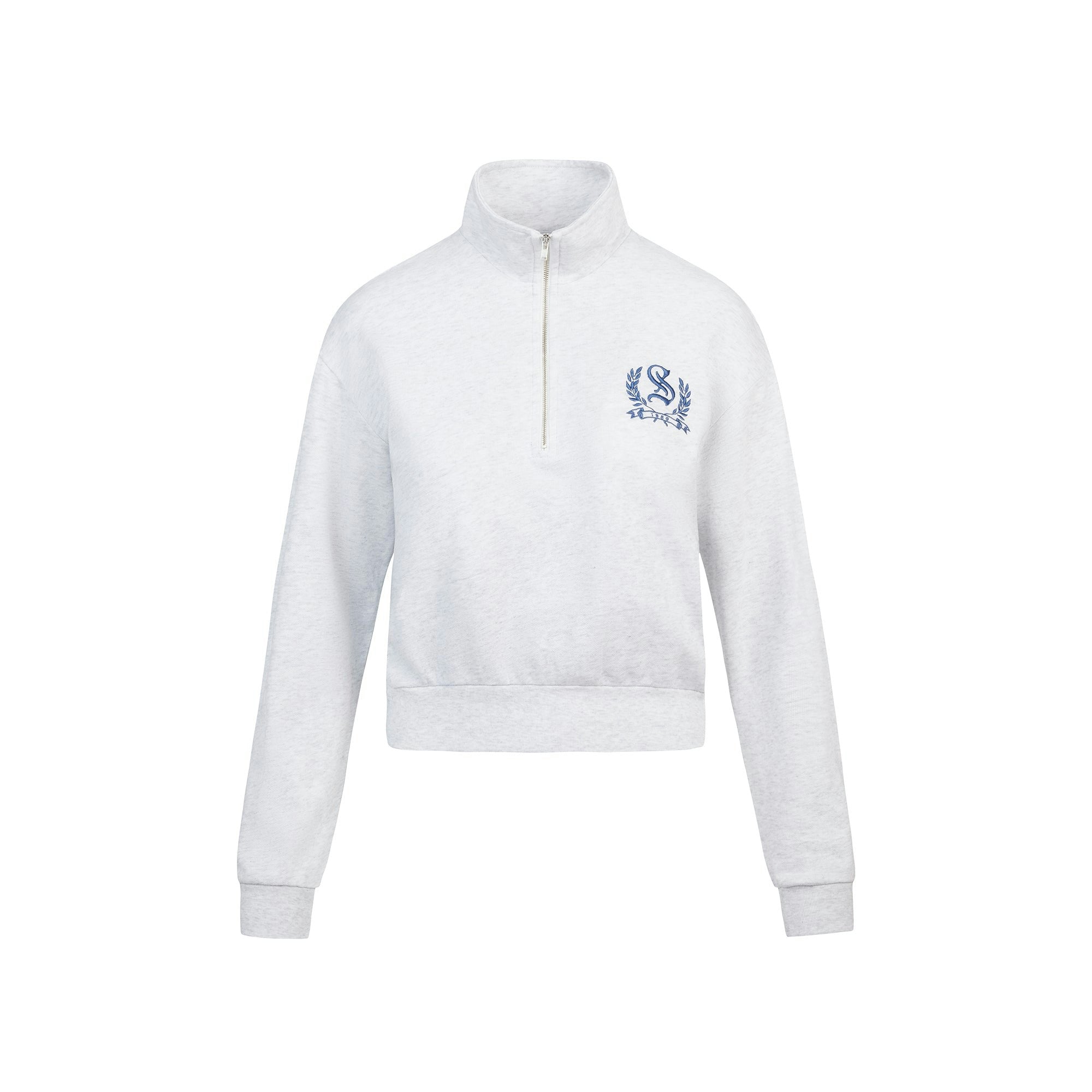 LIGHTWEIGHT FLEECE SHRUNKEN QUARTER ZIP