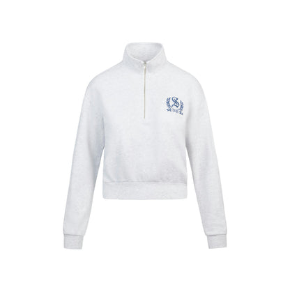 LIGHTWEIGHT FLEECE SHRUNKEN QUARTER ZIP