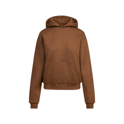 Skims Cotton Fleece Classic Hoodie Bison