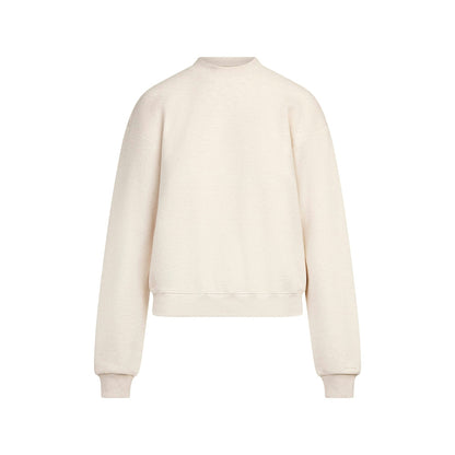 Skims Cotton Fleece Classic Crewneck Oatmeal Heather