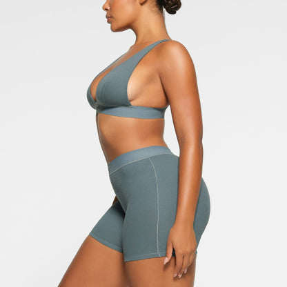 Skims Cotton Rib Boxer Kyanite