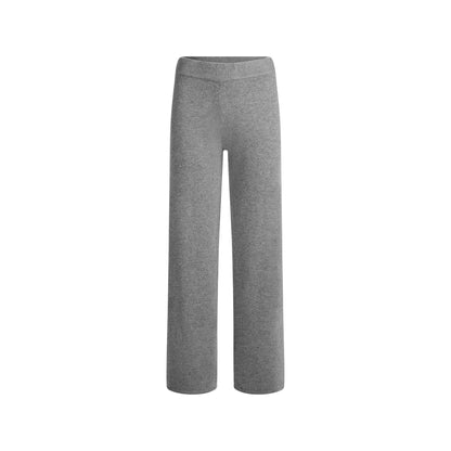 Skims Cashmere Wide Leg Pant Dark Heather Grey