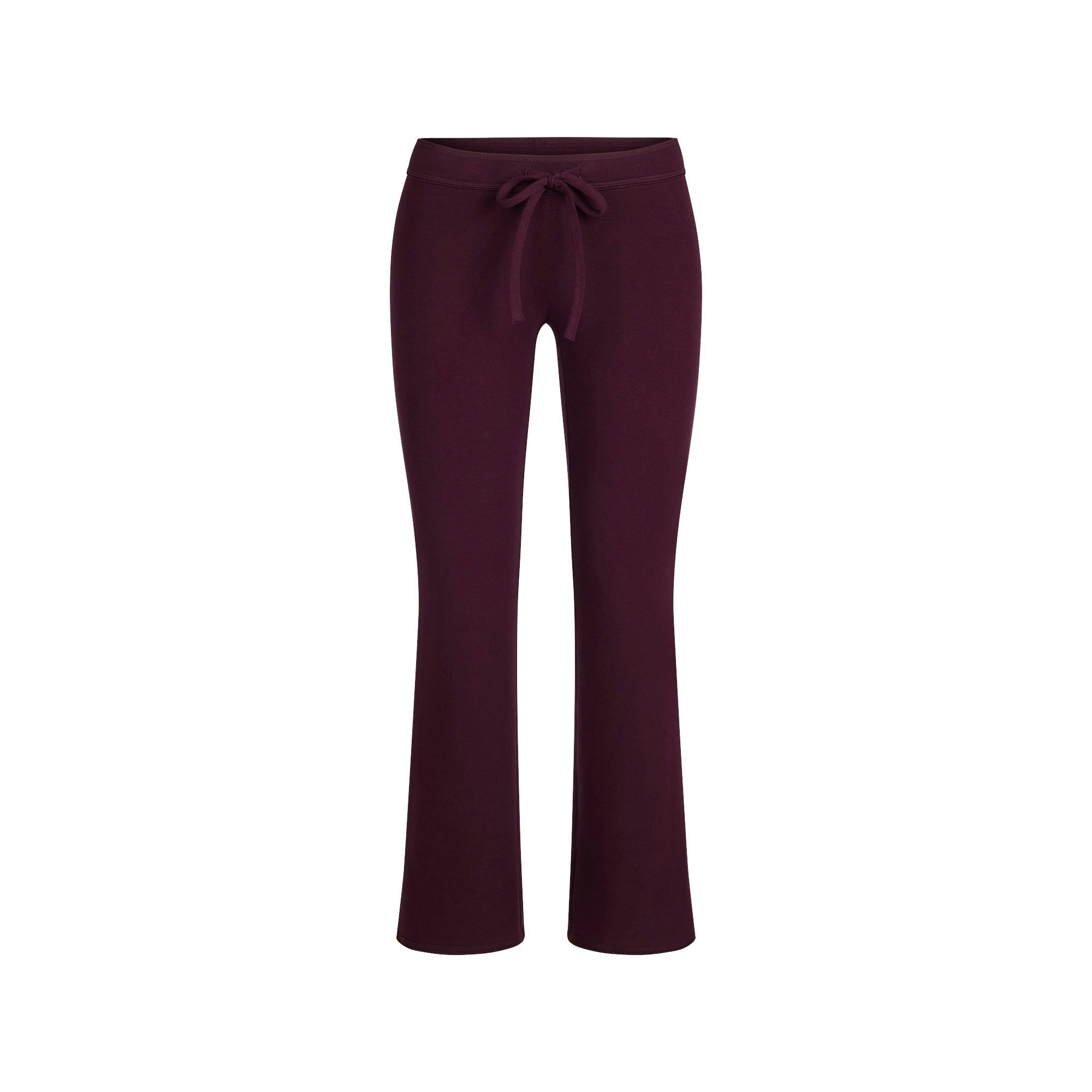 COTTON JERSEY LOW RISE CROP PANT