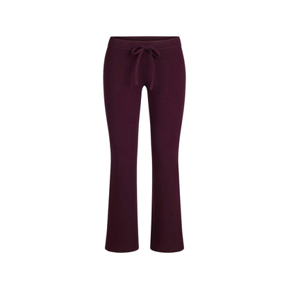 COTTON JERSEY LOW RISE CROP PANT