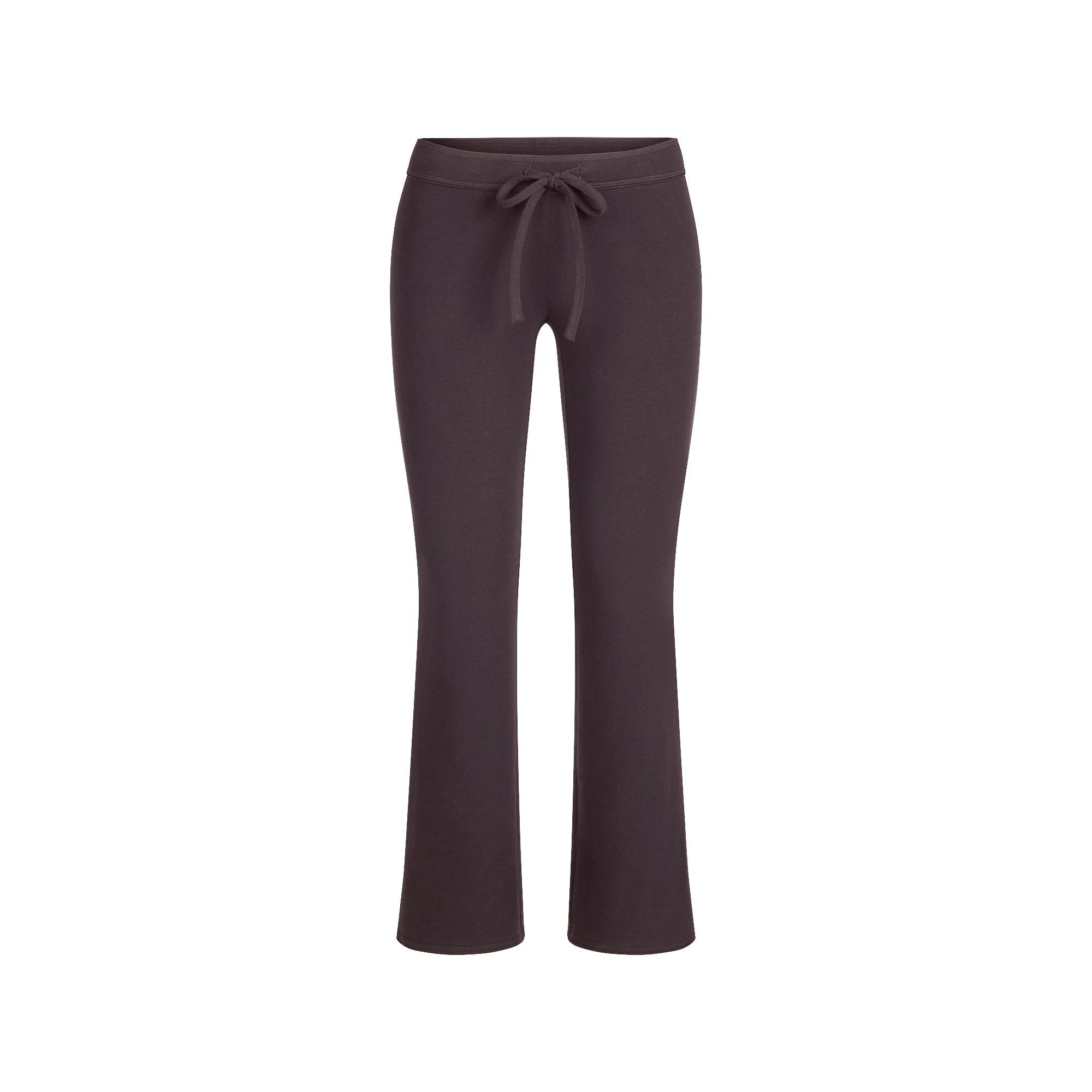 COTTON JERSEY LOW RISE CROP PANT