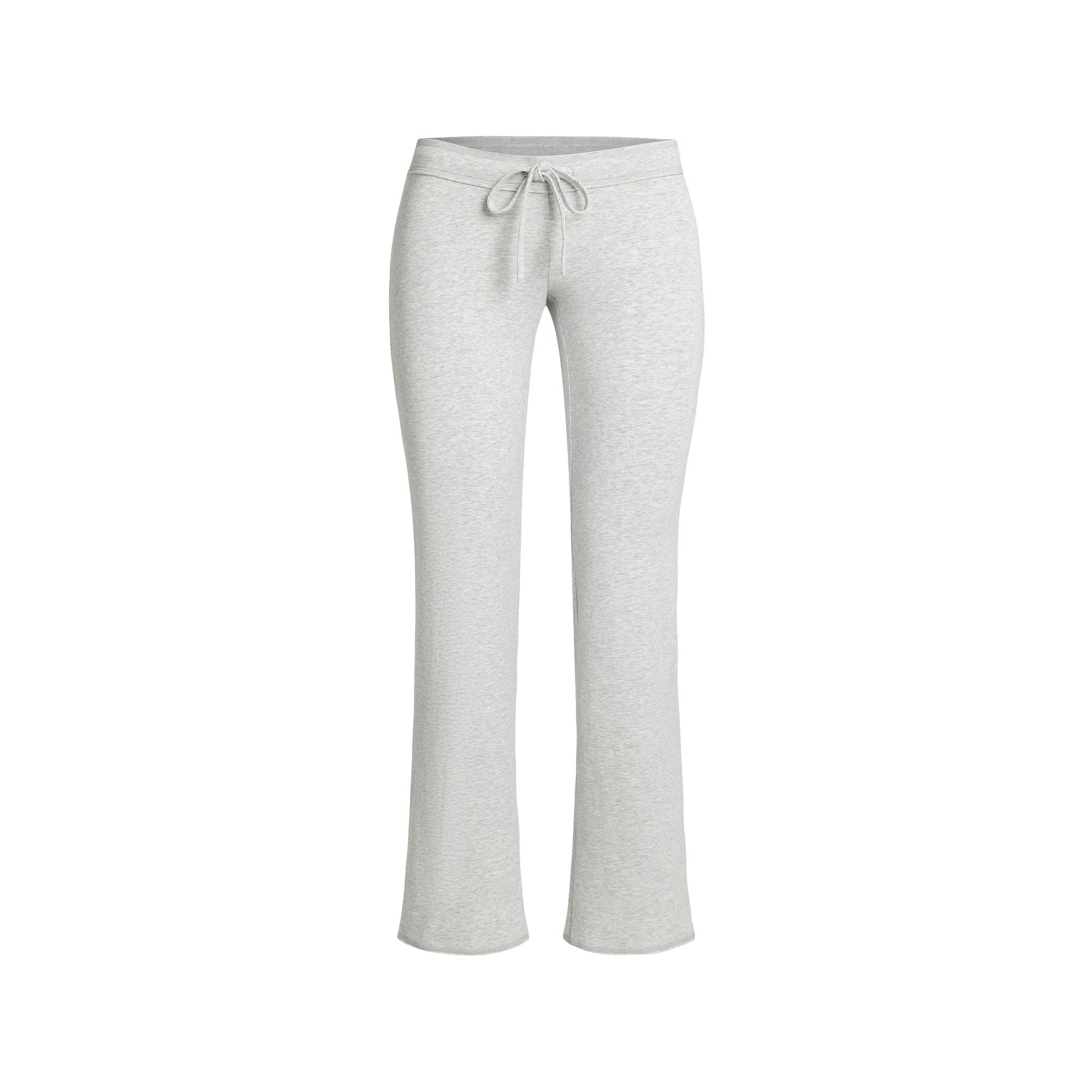 COTTON JERSEY LOW RISE CROP PANT