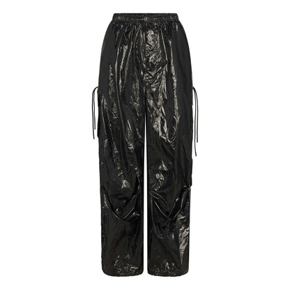 Skims Nikeskims Accessories Shiny Nylon Cargo Pant Obsidian