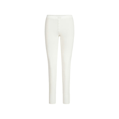 Skims Heavy Waffle Button Front Legging Ivory