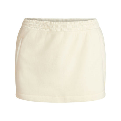 Skims Outdoor Fleece Mini Skirt Ecru