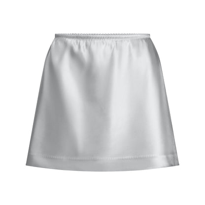 Skims Heavyweight Satin Mini Skirt Mirror